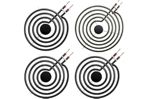 Masfrio MP15YA & MP21YA Electric Range Burner Element Set, 3x6" 1500W & 1x8" 2100W 230V Coils, Replacement for Maytag, Whirlpool, Kenmore, Amana, Norge Stoves