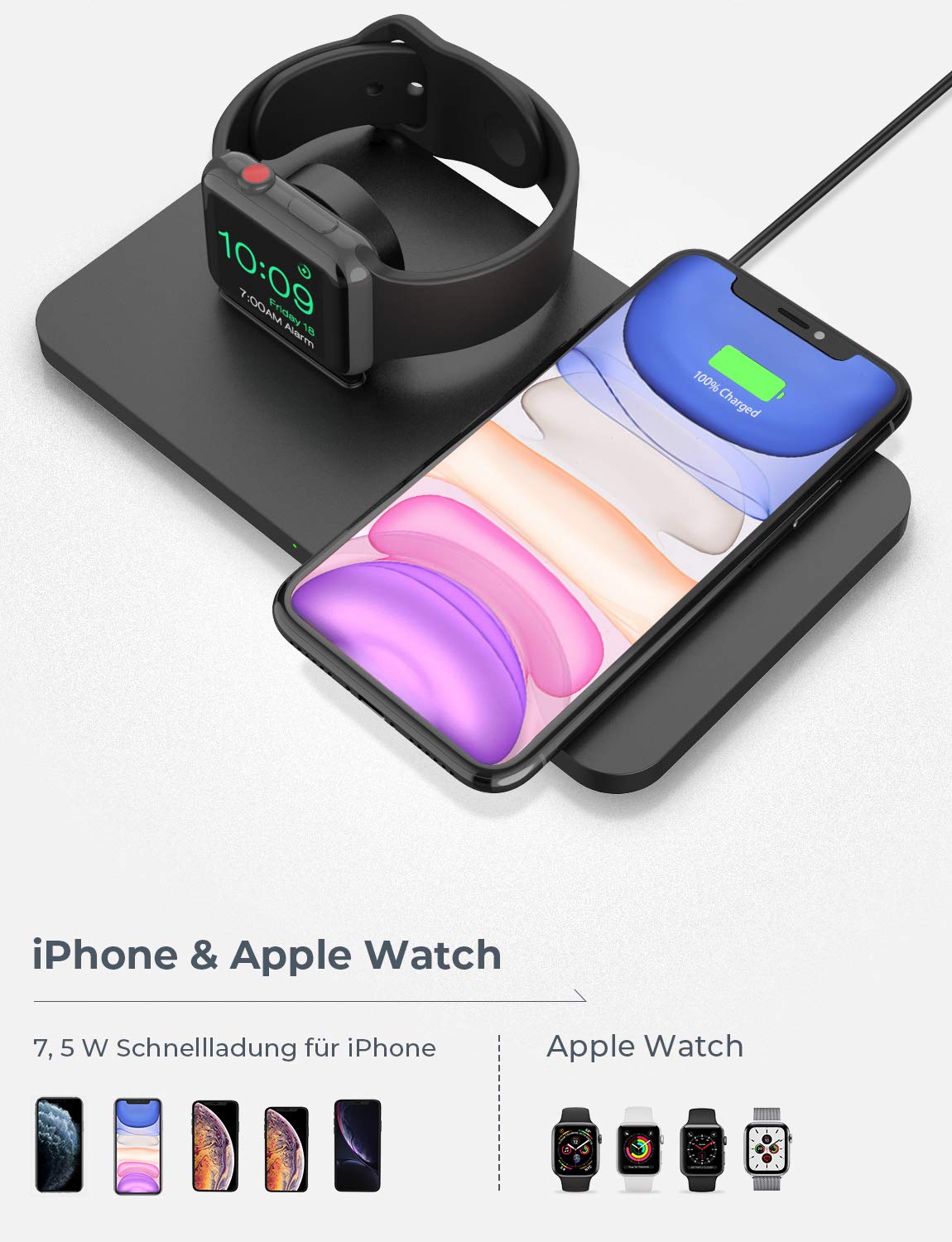 ladegerät iphone watch