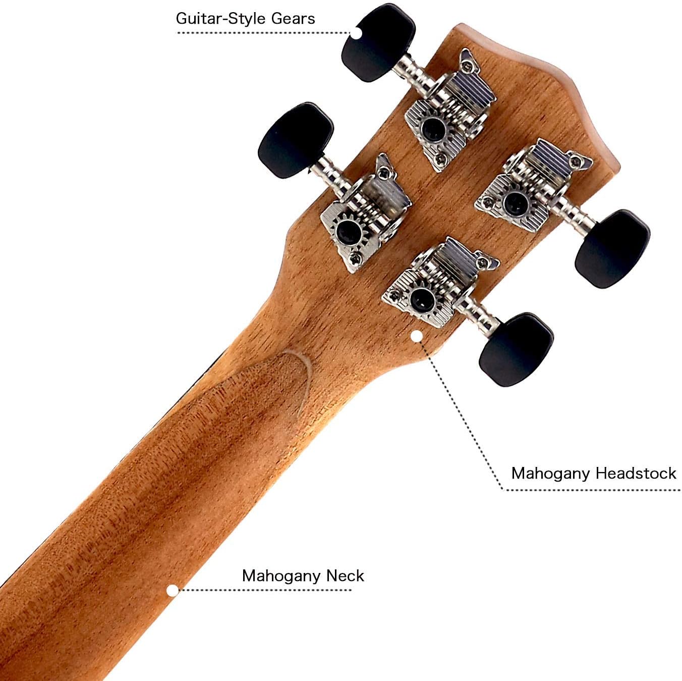 POMAIKAI Ukelele Soprano Caoba Ukeleles Pequeños de Guitarra Hawaiana para  Niños Adultos Principiantes con Estuche 21 pulgadas Ukeleles Instrumentos  de cuerda futakuchi-hakata.com