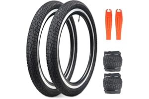 ZUKKA 20 x 2.125 Bike Tire 20 Inch Tires Kids Bike Tire Folding Replacement Tire for Kids Bike MTB Mountain Bike