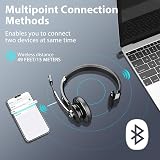 Earbay Wireless Headset w/ Mic Noise Cancelling Mute USB Dongle PC Zoom Skype view 5