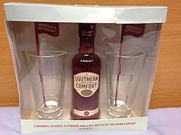 Whisky Liqueur - Southern Comfort & Glasses Luxury Gift