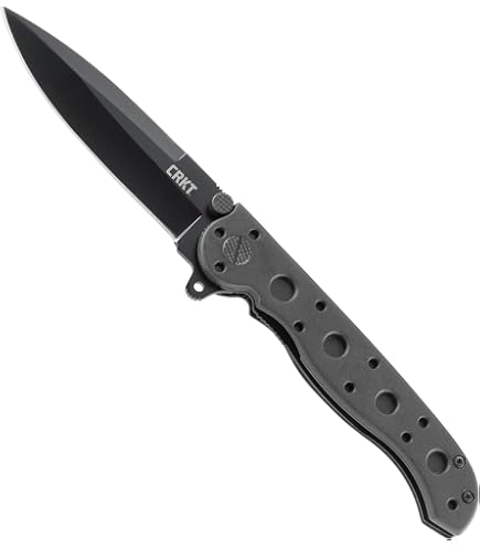 CRKT M16-02X Folding Knife with Crossbar Lock: D2 Steel Plain Edge