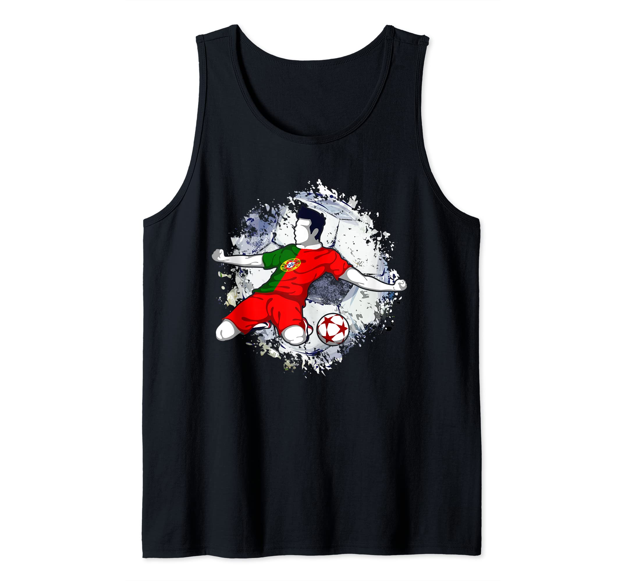 Portugal Soccer Portuguese National Flag Football Striker Tank Top
