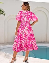 Hanna Nikole Women's Plus Size V Neck Maxi Dress