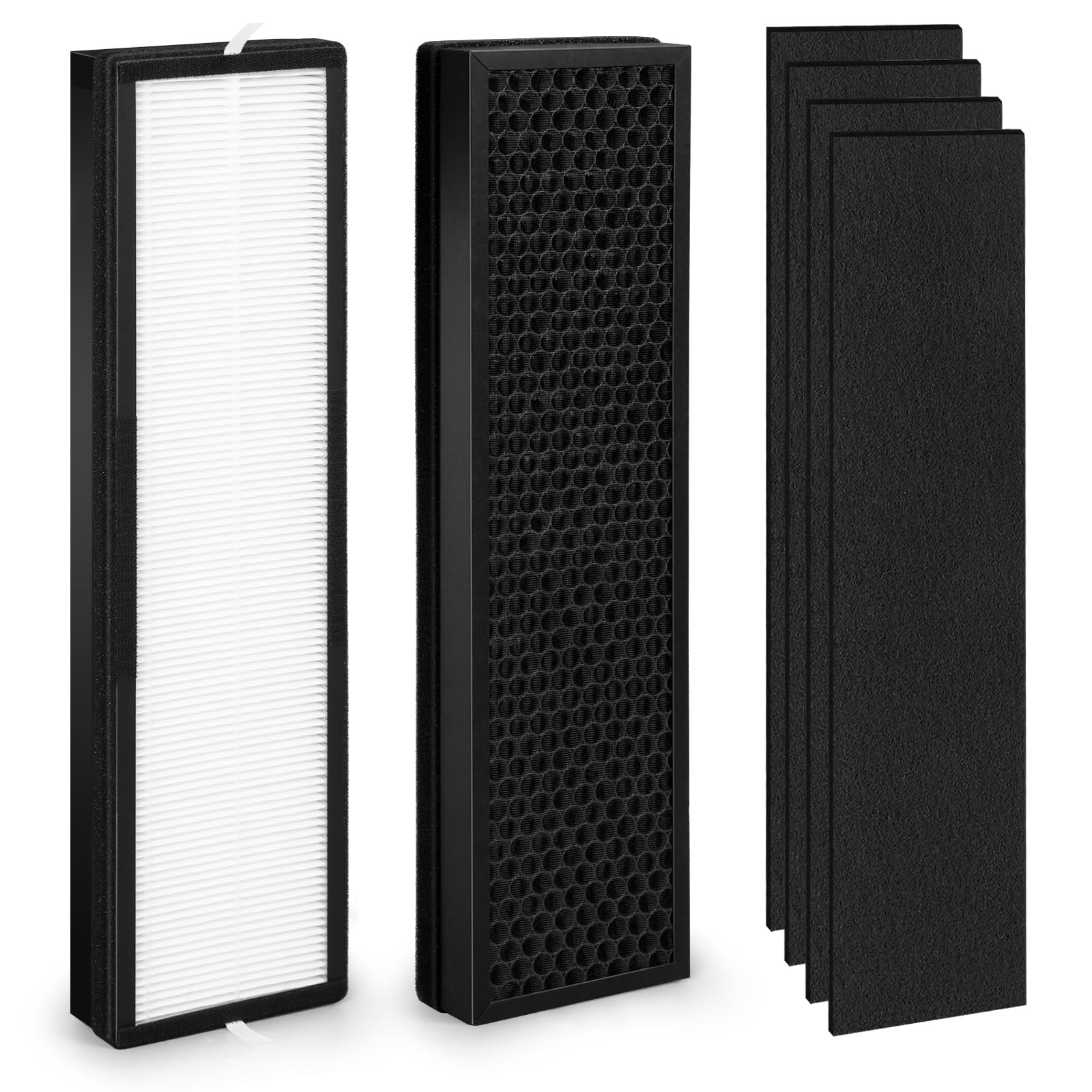 Photo 1 of 2+4 Set Upgraded HFD320 3-in-1 H13 True HEPA Replacement Filter for Honey-Well Air Genius 3,4,5,6 Series Air Purifiers-Models HFD300, HFD310, HFD320,HFD360,HFD314, HFD323CV1, HFD323-TGT,HFD324