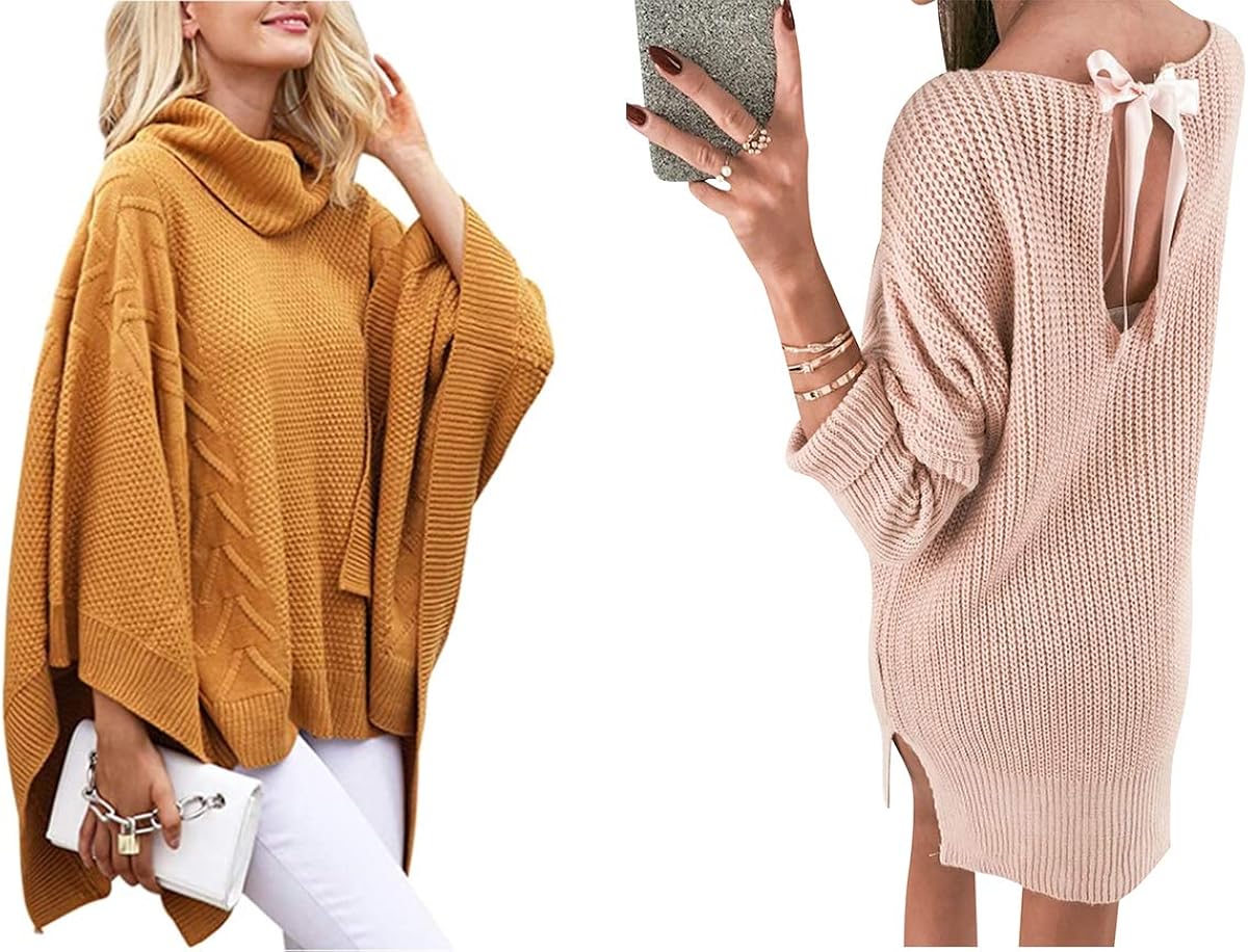 sweater dress with lace