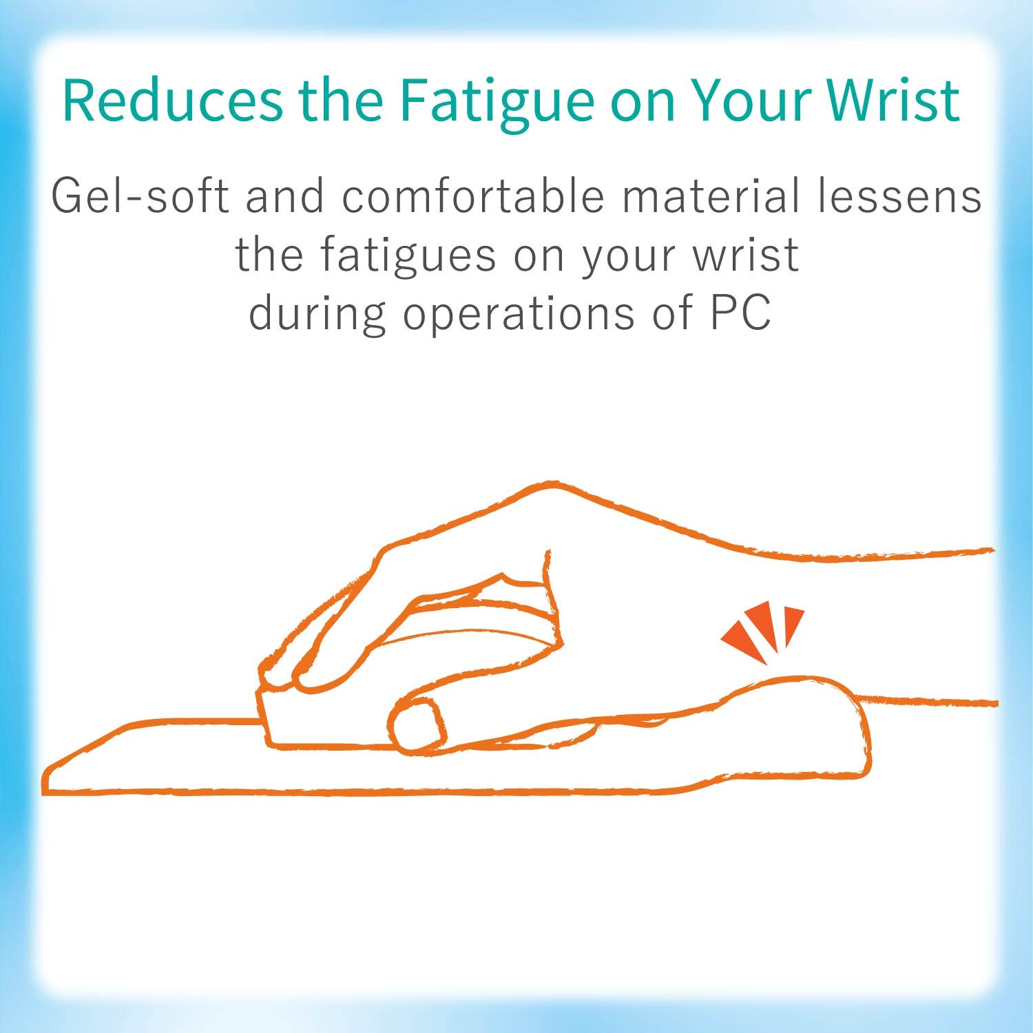 Elecom MP-GELBK Mouse Pad Wrist Rest Gel Material Desk Mouse Pad Black