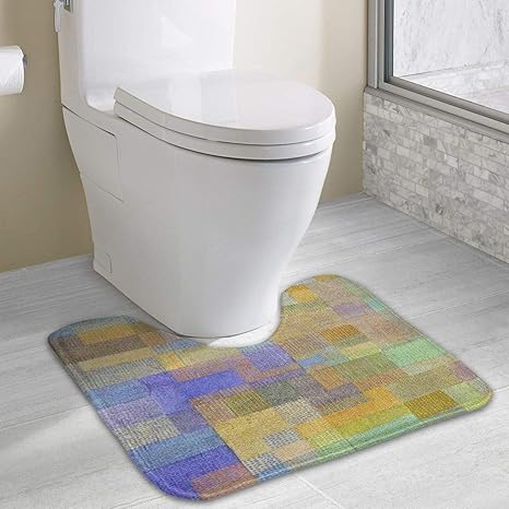 Amazon Co Jp おしゃれ シンプル トイレマット 約40cm 長さ 49cm 幅 消臭 抗菌 吸水 人気 速乾 おしゃれ トイレ用品 洗える 滑り止め付き かわいい U字型 ホーム キッチン