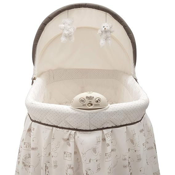 delta playtime jungle rocking bassinet