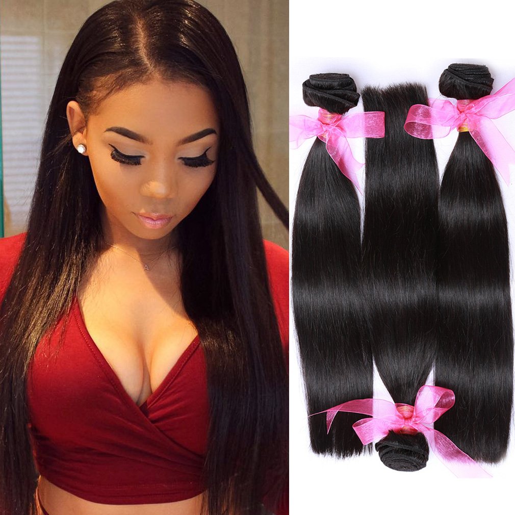 Amazon Com Peruvian Straight Virgin Hair 3 Bundles Human Hair
