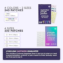 Livaclean 240 CT Star Pimple Patches for Face + 330