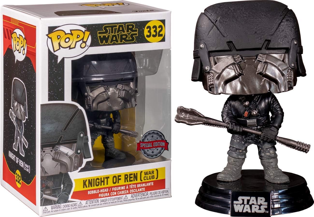Funko Pop! Star Wars - Knight of Ren with War Club Exclusive Vinyl Figure, Black - Image 3