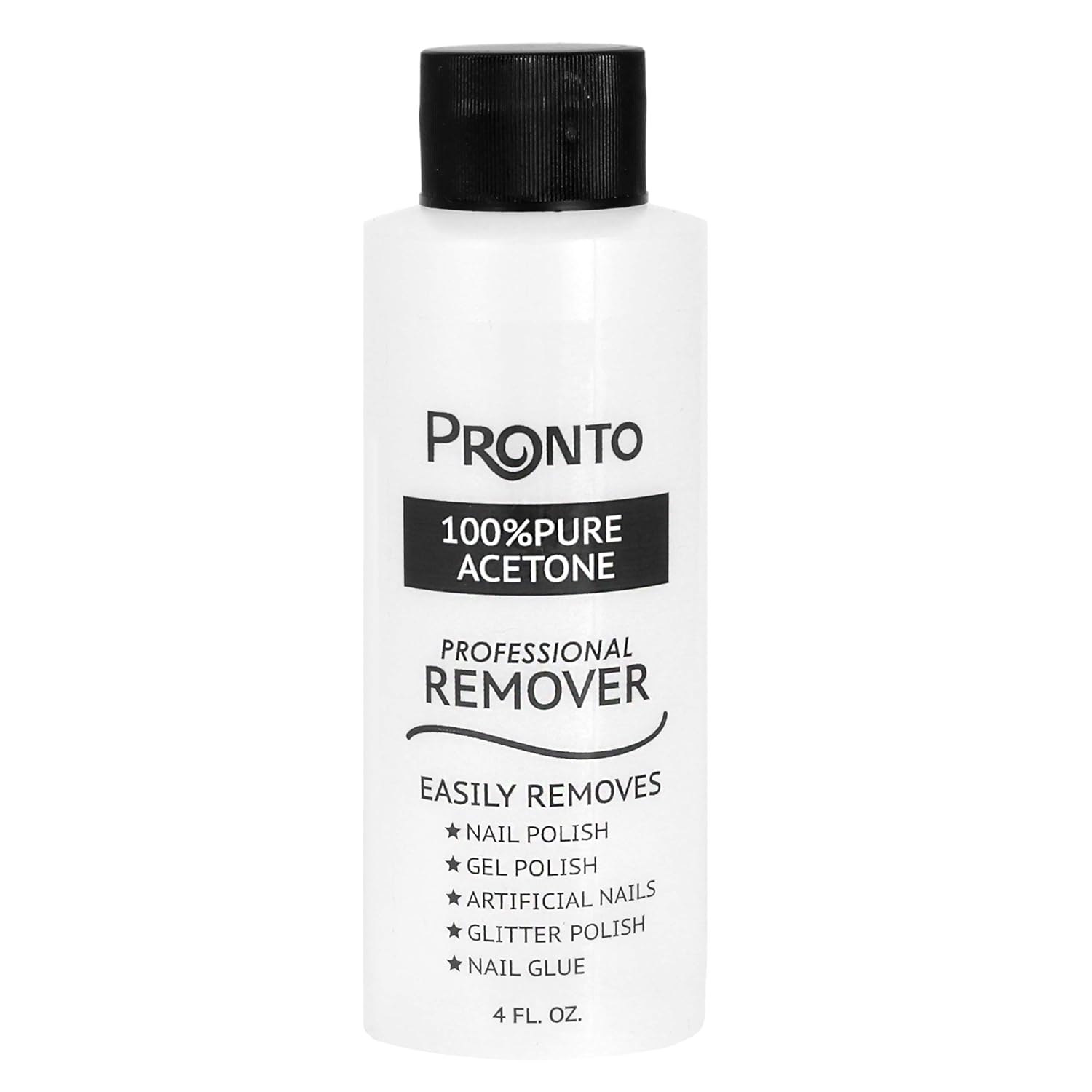 Pronto 100% Pure Acetone - Quick, Professional Nail Polish Remover - for Natural, Gel, Acrylic, Sculptured Nails (8 FL. OZ.)