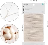 G2PLUS 50M White Cotton String Twine 2mm Craft Cord for Cooking DIY view 2