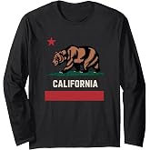 Vintage California Republic Bear State Flag Long Sleeve T-Shirt