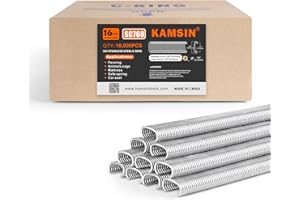 KAMSIN 16 Gauge 304 Stainless Steel Hog Ring Staples-18,000 PCS, 1/2" (12.5mm) Inner Crown, 5/8" (16.9mm) Outside Crown for P