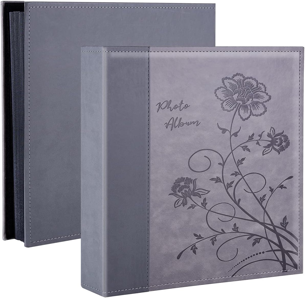 Photo Albums, Frames & Accessories - Artmag Photo Album 4x6 400 Photos, Extra Large Capacity Leather Cover Wedding Family Photo Albums Holds 400 Vertical 4x6 Photos(Grey)