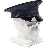 Original Korean army officer peaked cap guard visor hat dress up military hats blue captain
