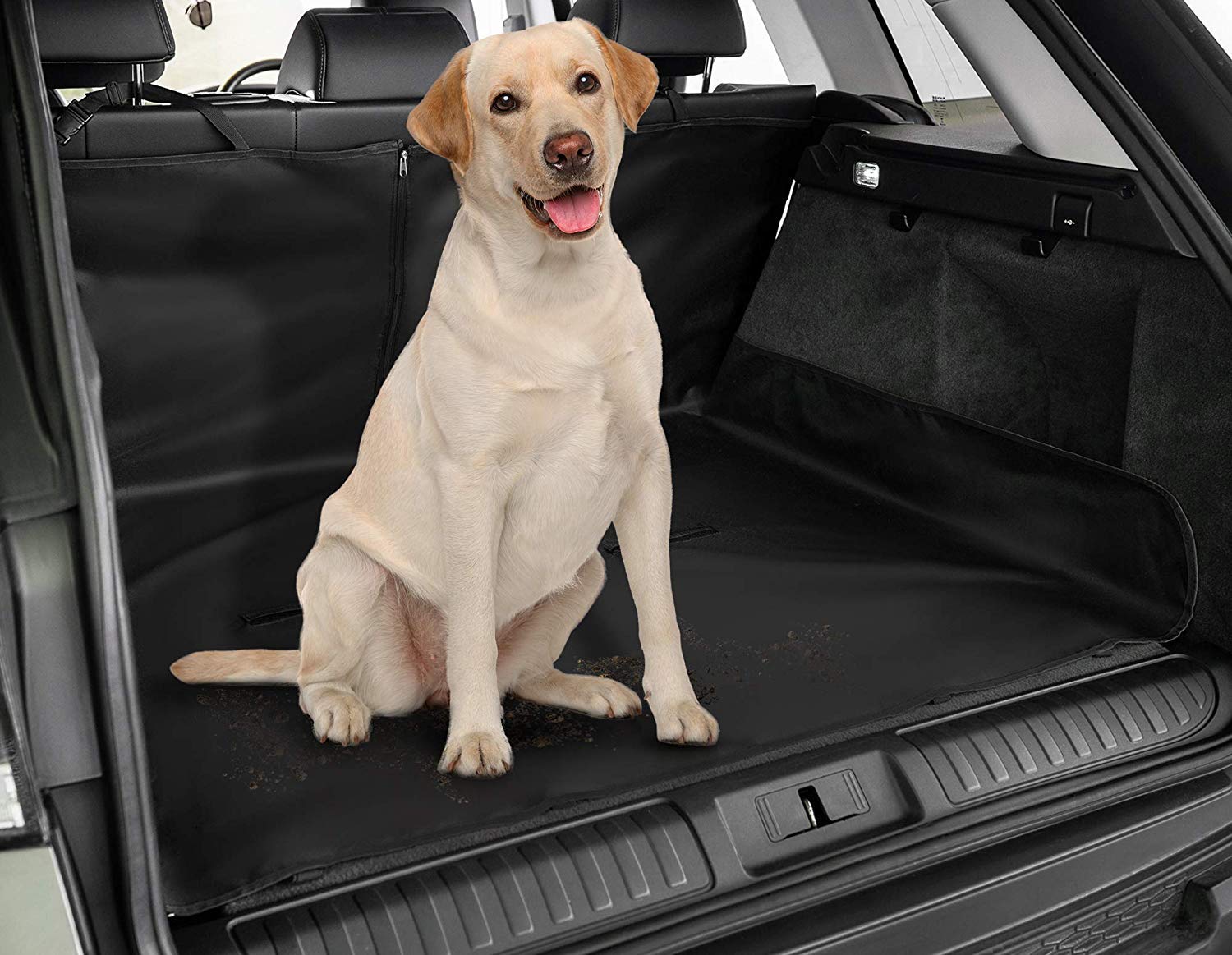 LondonExpress Universal Auto Protector Waterproof 2 in 1 Boot Liner Rear Car Back Seat Protector Pet Dog Cat Cover Mat Hammock