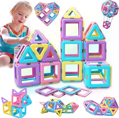 MOOKCUY Magnetic Building Blocks Set 38 Pcs Educational STEM Toys