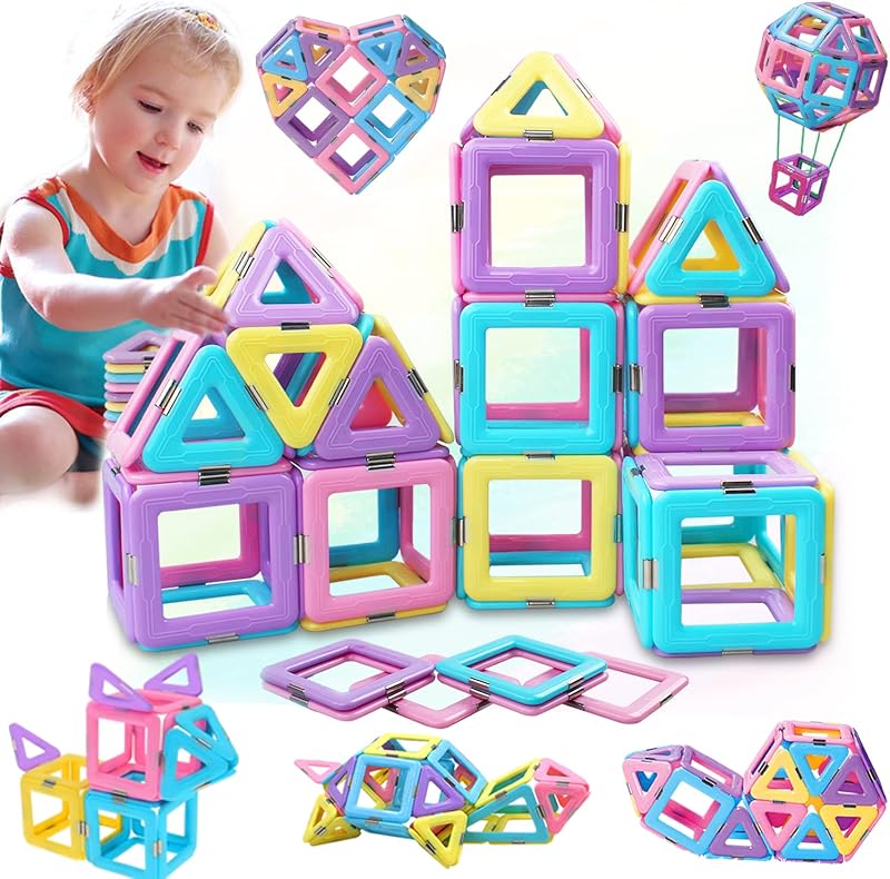 MOOKCUY Magnetic Building Blocks Set 38 Pcs Educational STEM Toys