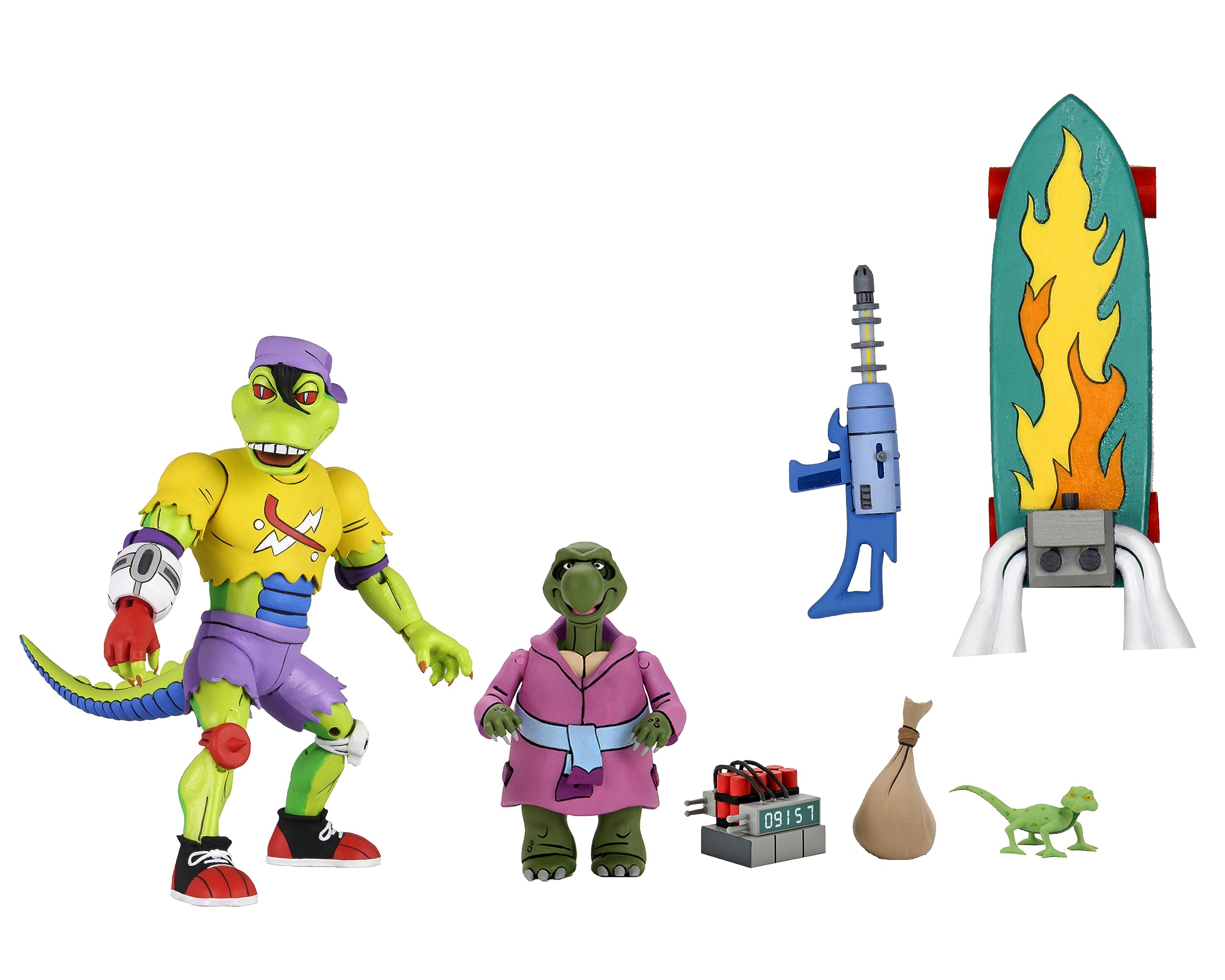 NECA 7" TMNT Cartoon Ultimate Mondo Gecko Figure