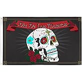 AZ FLAG - Day Of The Dead Flag - 3x5 Ft - 100D Polyester Dia De Los Muertos Banner with Two Metal Grommets - Fade Resistant - Vivid Colors - 3' x 5' Feet - 150x90 Cm