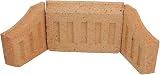 AB Tools Fire Bricks Set 3 Back Two Sides Fireplace Wood Burner Stove Kiln view 2