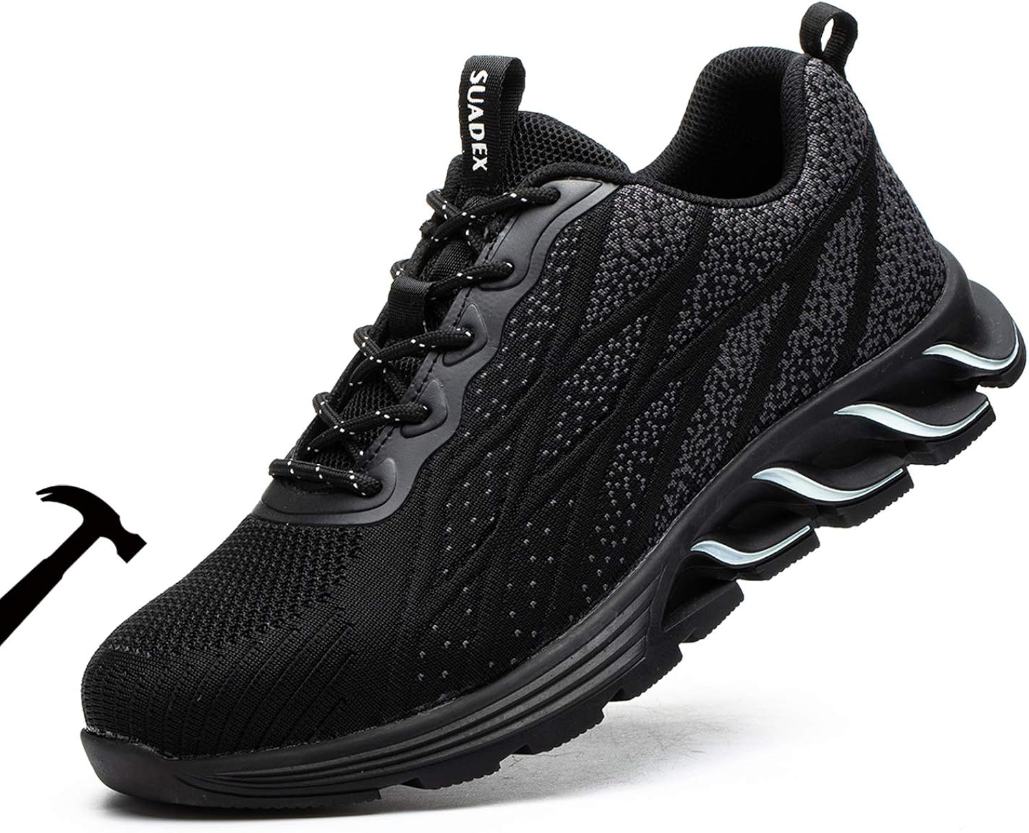 BAOLESEM Steel Toe Safety Work Shoes for Men Lightweight