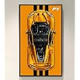 iCUANUTY Display Wall Board for Lego Technic McLaren P1 42172 (NO MODEL),Building Blocks Display Wall Mount for Lego 42172,Size:29.5x17.7 in