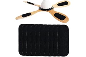 DMUPNICK 10 Pack Ceiling Fan Filters for Blades, Strong Activated Coconut Carbon Fan Filter for Ceiling Fans, Easy-Stick Universal Fit for Unscented Charcoal Fan Air Purifier Pad
