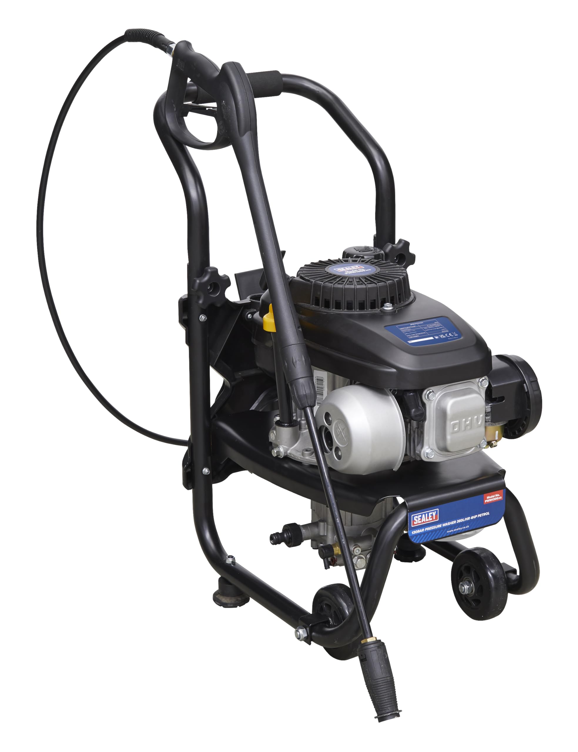 Sealey Pwm1300 Pressure Washer 130Bar 7Ltr/Min 2.4Hp Petrol