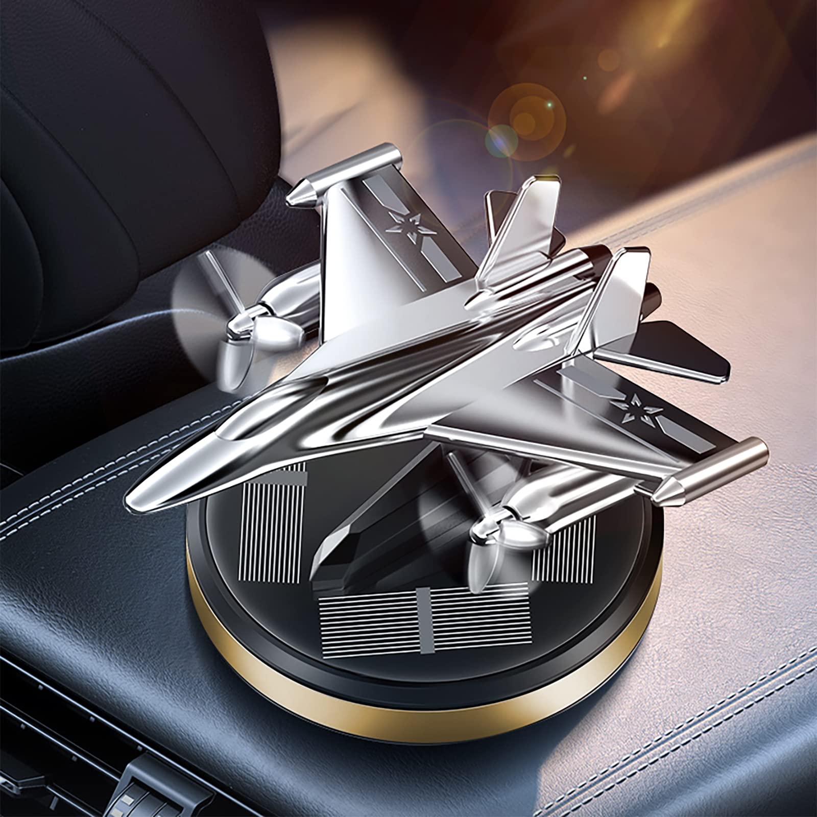 Photo 1 of Fancemot Plane Car Air Freshener Airplane Car Freshener Solar Car Perfume