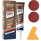 Boncart Wood Filler, 6.15 oz Paintable Wood Putty | Easy to Sand, Shrink &amp; Crack Resistant, Quick Repair for Cracks, Holes and Damage (White)