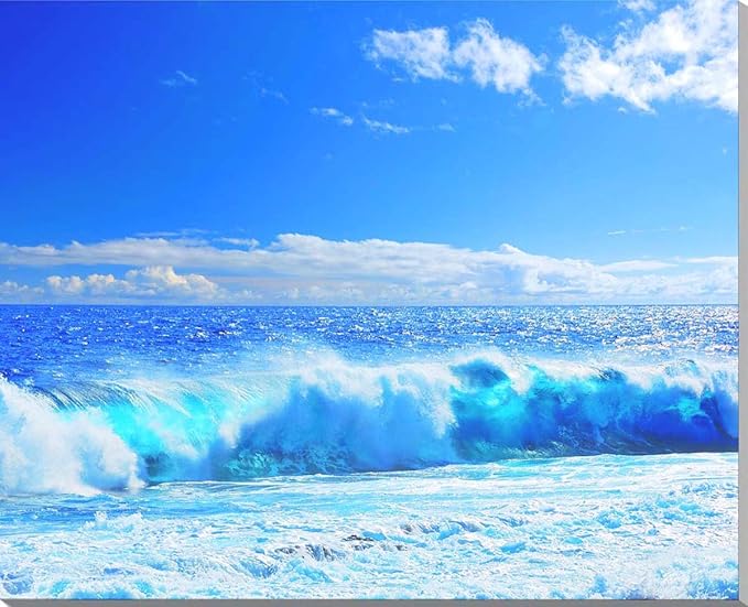 Amazon Co Jp 沖縄 北大東島の海 風景写真パネル 青い空に白い雲と波 エメラルドグリーンの海の美しい爽やかな風景です 72 7 60 6ｃｍ Ktd 022 F 家電 カメラ