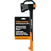 Fiskars X15 Chopping Axe 24", for Tree Felling &amp; Limbing Wood Branches | Advanced Blade Geometry Chops Deeper, Insert-Molded Head Reduces Overstrike Breakage, FiberComp Handle Absorbs Shock