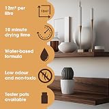 Furniture Clinic Wood Stain Warm Graphite 500ml – Fast Drying, Water Based view 5