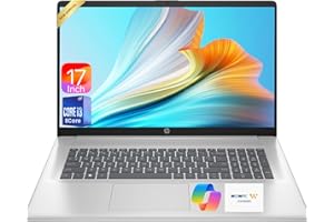 HP 17 Inch Laptop 2026 Edition, Intel 13th i3 (8 Cores), 8GB RAM, 17.3" IPS, USB-C, Wi-Fi 6, 128GB SSD, Windows 11, Large Screen
