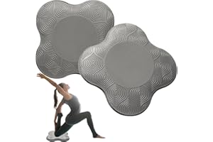 MBHKRRS 2 Pack Yoga Knee Pads Mat Set - Extra Thick Foam Kneeling Pad Cushion for Knees, Elbows, Wrists, Head - Yoga Essentials for Women Men, Non-Slip Pilates, Meditation, Floor Workouts