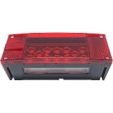 EAGLE KING PRODUCTS 12V LED Rectangle Submersible Trailer Tail Light Replacement Left Driver Side Waterproof Boat Marine DOT 22 LEDs HTLLS-009L