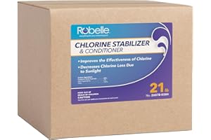 Robelle 21-Pounds Premium Chlorine Stabilizer and Conditioner, Concentrated Cyanuric Acid for Pools, Pool Stabilizer, Helps Chlorine Last Longer