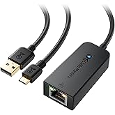 Cable Matters Micro USB to Ethernet Adapter Up to 480Mbps for Streaming Sticks Including Chromecast, Google Home Mini and Mor