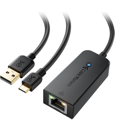 Adattatore Ethernet Per Fire TV Stick – Connessione Cablata Per Streaming Stabile