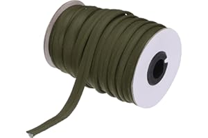 MECCANIXITY Piping Cord Trim 30 Yards 1/2 Inch Piping Tape for Sewing DIY Crafting Fabric Edge Trim Brown Green