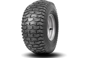 PONSYTOCN 15x6.00-6 lawn mower tires,4 Ply Tubeless Front Tire Assembly Replacement for Craftsman Mower,570lbs Capacity,3"offset hub,3/4"Bushing,for More Lawn &Garden Riding Mower(1 Pack)