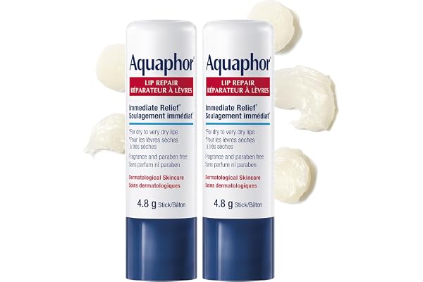 EUCERIN AQUAPHOR Lip Repair Stick DUO PACK for Dry, Chapped and Cracked Lips, 2x4.8g