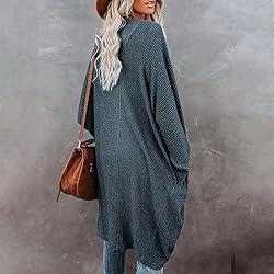ADJHDFH Sweaters For Women Trendy Boho Duster Plus