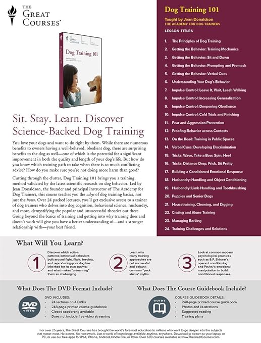 great courses dog training