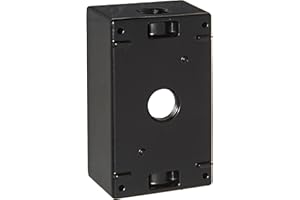 RAB Lighting RAB B3B Weatherproof Outlet Box, Black